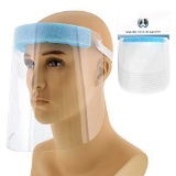 Salon World Safety Face Shields (Pack of 10) - Ultra Clear Protective Full Face Shields