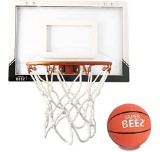 JAPER BEES Mini Pro Over The Door and Wall Mount Basketball Hoop with Shatterproof Backboard