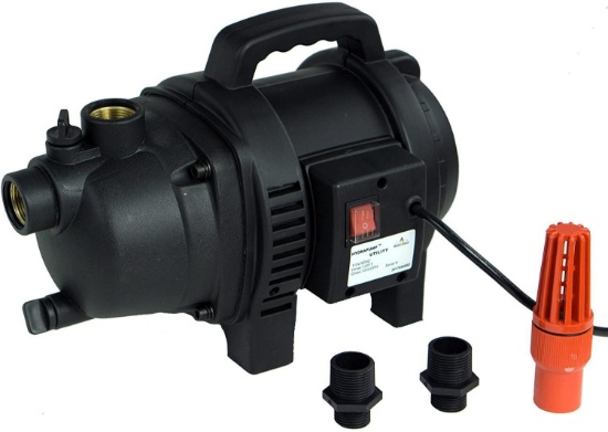 HydraPump Utility - 120V 1HP 1,000 GPH Powerful and Lightweight Utility Water Pump