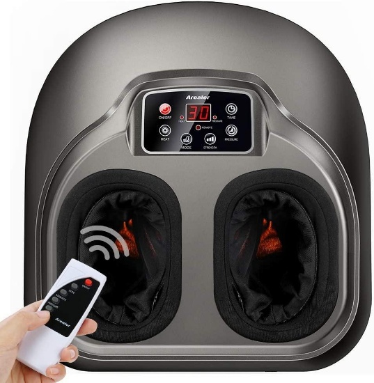 Arealer Foot Massager Machine With Heat, Shiatsu Foot Massagers With Remote Control $129.99 MSRP