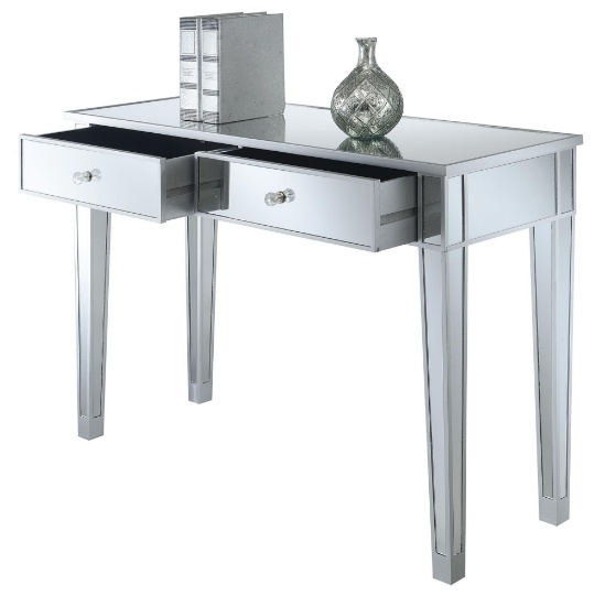 Convenience Concepts Gold Coast Mirrored Desk Vanity $193.52 MSRP