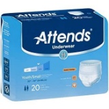 Attends Underwear Youth/Small 20 Count