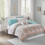 Intelligent Design Complete Bag Casual Boho Comforter with Sheet Decorative Pillow