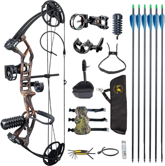 Topoint Archery M2 Youth Compound Bow Set (Forest Camo) - $199.99 MSRP