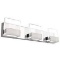 Hykolity LED Bathroom Vanity Light, 3-Light Crystal Wall Light Fixture Integrated LED Chromed Finish