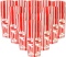 110 Popcorn Boxes Holds Old Fashion Vintage Retro Design Red and White Colored Nostalgic Carnival