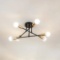 Industrial Chandelier Semi Flush Mount Ceiling Pendant Light, CraftThink 6 Lights(Black) $72.99 MSRP