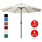 UHINOOS 9 ft Patio Umbrella,Outdoor Umbrella with Crank and 8 Ribs, Ivory - $43.22 MSRP