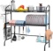 WeluvFit Over The Sink Dish Drying Rack, 2 Tier Large Stainless Steel Non-Slip Dish $55.22 MSRP