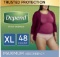 Depend FIT-FLEX Incontinence Underwear for Women, Disposable, XL, 8 Count(2 Packs of 24) $34.97 MSRP