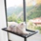 HIPIPET Cat Hammock Window Resting Seat Perch Washable Mesh Durable Frame