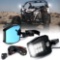 Xprite UTV Rear View Side Mirrors with LED Spot Lights ; Miscellaneous General Merchandise