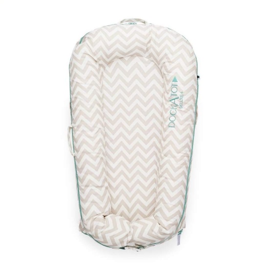 DockATot Deluxe+ Dock (Silver Lining) - The All in One Baby Lounger - Perfect $185.00 MSRP