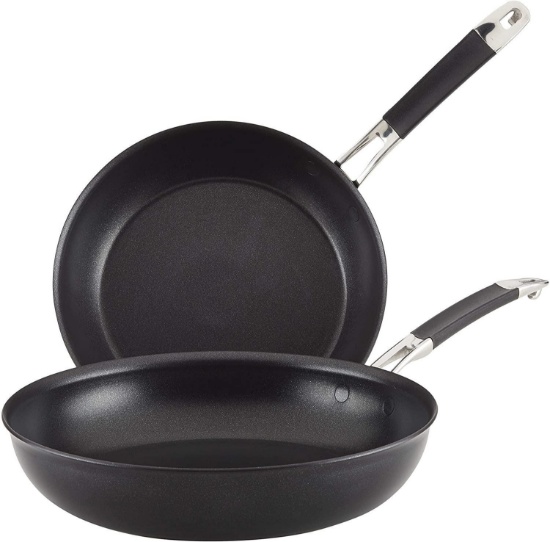 Anolon Smart Stack Hard Anodized Nonstick Frying Pan Set / Fry Pan Set / $81.33 MSRP