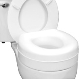 Healthsmart Portable Elevated Toilet Seat Riser, White, 1 Count
