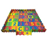 FUN n' SAFE (7176) Kid's ABC/123 Play Mat and Ball Pit with 36 Interlocking Foam Tiles $65.00 MSRP
