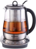 Buydeem K2423 Tea Maker, Durable 316 Stainless Steel and German Schott Glass $119.99 MSRP