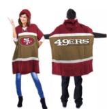 NFL San Francisco 49ers Unisex Hoodie Poncho (One Size Fit Most) | Luli Bebe Diaper Bag Backpack