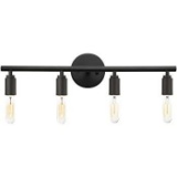 Phansthy 4 Light Vanity Light Simplicity 4 Light Bathroom Wall Sconce (Matte Black) $88.99 MSRP