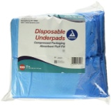 Dynarex Disposable Underpad, 17 X 24 Inches,100 Count / Goodnites Bedwetting Underwear S/M, 32ct