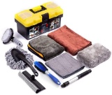 Mofeez 9pcs Car Cleaning Tools Kit with Blow Box - $26.99 MSRP