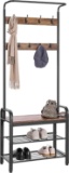 VIVOHOME 3-in-1 Entryway Hall Tree, Heavy Duty MDF Stand Coat Rack with Storage Bench $72.99 MSRP