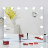 Fenchilin Large Vanity Mirror w/Lights Hollywood Lighted Makeup Mirror,White (B07QRNK2JP) $99.99MSRP