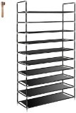 TomCare 10 Tier Shoe Rack 50 Pairs Shoe Organizer Shoes Storage Shoe Shelf Shoe Tower $32.99 MSRP