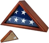 AtSKnSK 3'x5' Flag Display Case Box (Not for Burial Funeral Flag), Solid Wood $26.28 MSRP