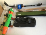 Deluxe Stand-up Weeder, Nerf Fortnite RL Blaster, Logitech Multi-Device Wireless Keyboard and Mouse