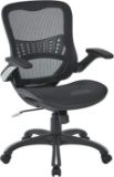 Office Star Mesh Back and Seat, 2-to-1 Synchro and Lumbar Support Managers Chair, Black $167.69 MSRP