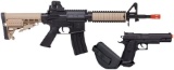 GameFace GFR37PKT Warrior Protection Spring-Powered Single-Shot Airsoft Rifle,Pistol Kit Earth/Black