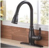 SHACO Antique Single Handle Pull Down Sprayer Oil Rubbed Bronze Kitchen Faucet