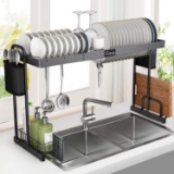Over Sink Dish Rack, G-TING Expandable Dish Drying Rack - $79.99 MSRP