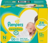 Pampers Swaddlers Disposable Diapers Giant Pack - Newborn (120ct)