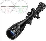 CVLIFE Hunting Rifle Scope 6-24x50 AOE Red and Green Illuminated Gun Scope with Free Mount