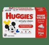 Simply Clean Baby Wipes, 704 units, Unscented