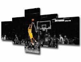 Black and Yellow Background NBA Match Wall Art Painting Basketball Player KOBE BRYANT of Lakers