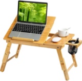 HUANUO Lap Desk- Fits up to 15.6 Inch Laptop Desk, Foldable Bed Tray Breakfast Table $51.97 MSRP
