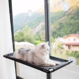 HIPIPET Cat Hammock Window Resting Seat Perch Washable Mesh Durable Frame