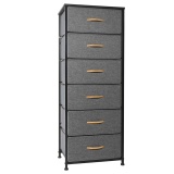 Crestlive Products 6-Drawers Storage Drawers with Easy Pull Fabric Bins