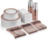 Munfix 350 Piece Rose Gold Dinnerware Set - $55.99