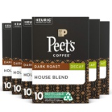 Peet?s Coffee Decaf House Blend K-Cup Coffee Pods for Keurig Brewers,Dark Roast, 60 Pods $34.99 MSRP