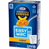 Kraft Easy Mac Original Flavor Macaroni and Cheese Meal, 12.9 Oz (Pack of 2)