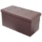 Storage Bench Chest, Collapsible/Folding Bench Ottoman with Cover