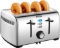 Aicok Toaster, 4-Slice Toaster with 7 Browning Control (ST-525)
