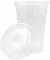 Harvest Pack 20 oz Clear Plastic Disposable Cups with Lids (200 Sets) - $29.99 MSRP