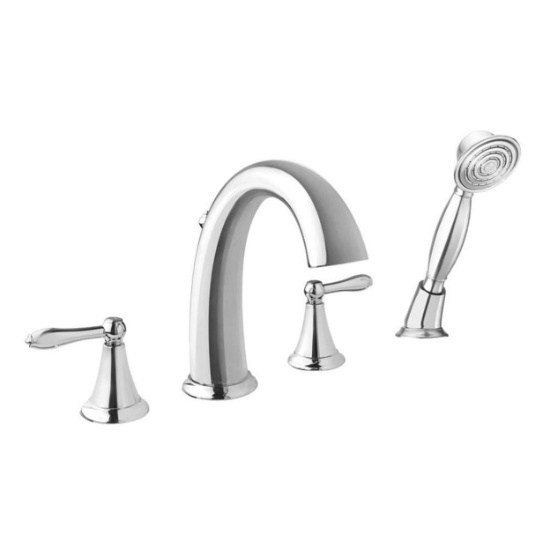 Fontaine Montbeliard 2-handle Roman Tub Faucet with Handheld Shower in Chrome