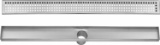 Linear Shower Drain with Square Pattern Grate