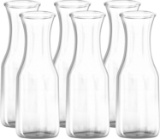 34 oz Glass Carafe - 6 Pack - Drink Pitcher and Elegant Wine Decanter, Comfortable Grip $35.00 MSRP